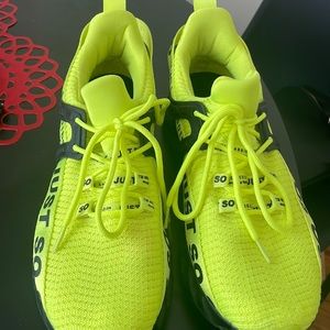 neon colored shoes